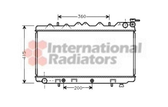 Radiator, engine cooling 13002136 International Radiators, Image 2
