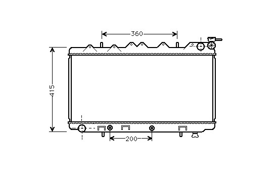 Radiator, engine cooling 13002136 International Radiators