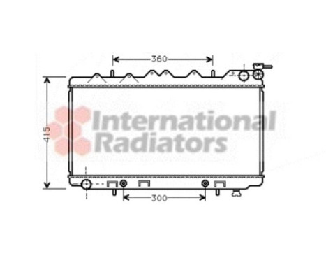 Radiator, engine cooling 13002137 International Radiators, Image 2