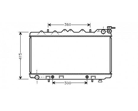 Radiator, engine cooling 13002137 International Radiators