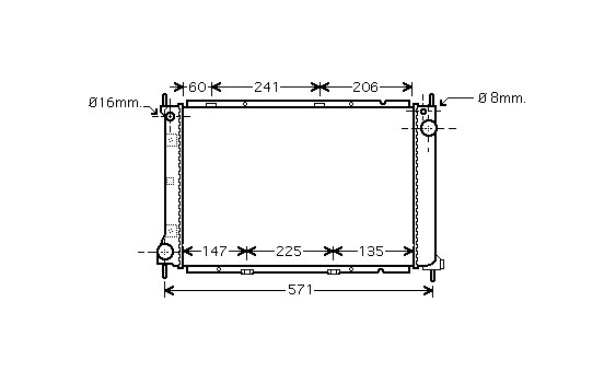 Radiator, engine cooling 13002250 International Radiators