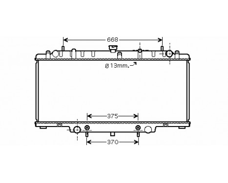 Radiator, engine cooling 13002264 International Radiators