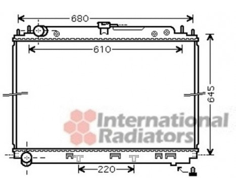 Radiator, engine cooling 13002296 International Radiators, Image 2