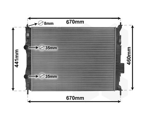 Radiator, engine cooling 13002413 International Radiators