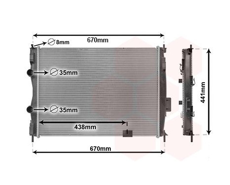 Radiator, engine cooling 13002414 International Radiators