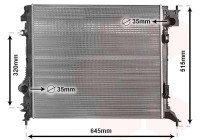 Radiator, engine cooling 13012704 International Radiators