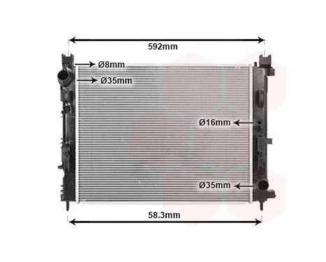 Radiator, engine cooling 15012700 International Radiators