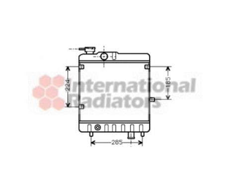 Radiator, engine cooling 17002028 International Radiators, Image 2