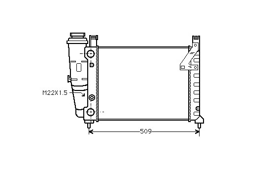 Radiator, engine cooling 17002040 International Radiators