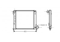 Radiator, engine cooling 17002093 International Radiators