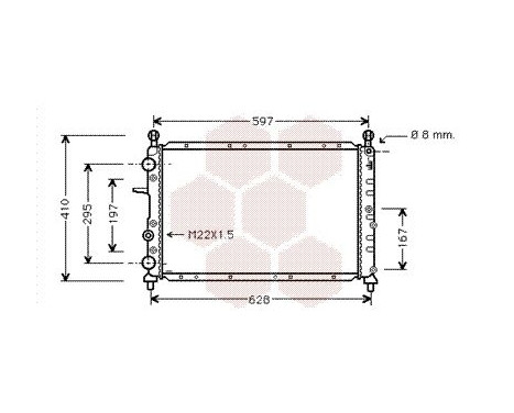 Radiator, engine cooling 17002099 International Radiators, Image 2