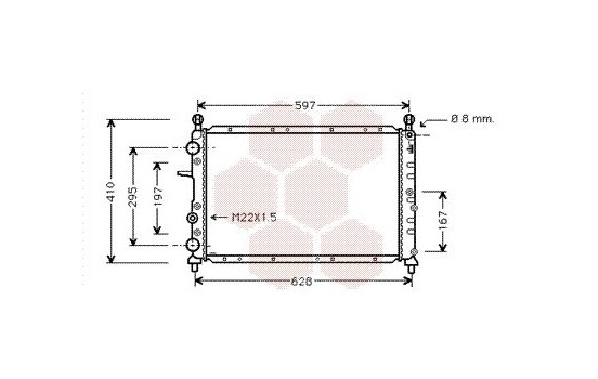 Radiator, engine cooling 17002099 International Radiators, Image 2
