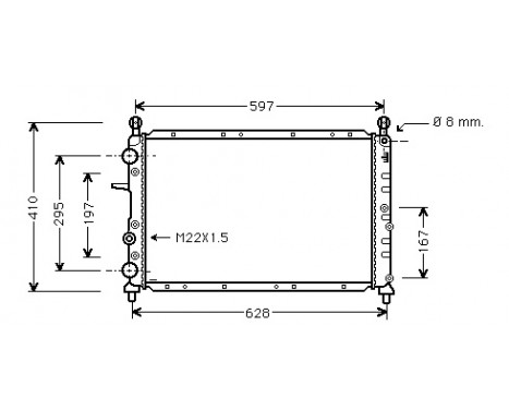 Radiator, engine cooling 17002099 International Radiators