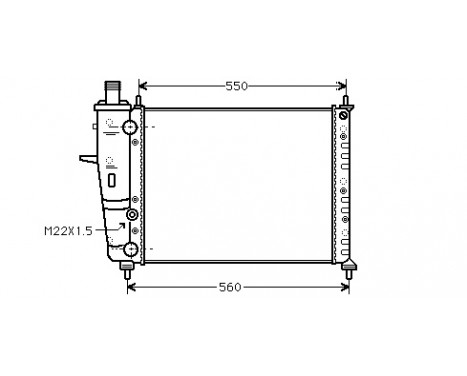 Radiator, engine cooling 17002159 International Radiators