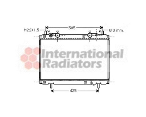 Radiator, engine cooling 17002180 International Radiators, Image 2