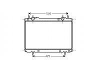 Radiator, engine cooling 17002207 International Radiators