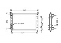 Radiator, engine cooling 17002224 International Radiators