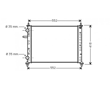 Radiator, engine cooling 17002229 International Radiators