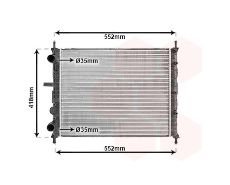 Radiator, engine cooling 17002229 International Radiators, Image 2