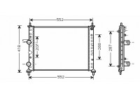 Radiator, engine cooling 17002249 International Radiators