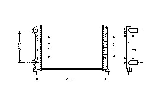 Radiator, engine cooling 17002261 International Radiators