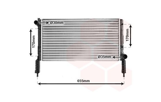 Radiator, engine cooling 17002263 International Radiators, Image 2