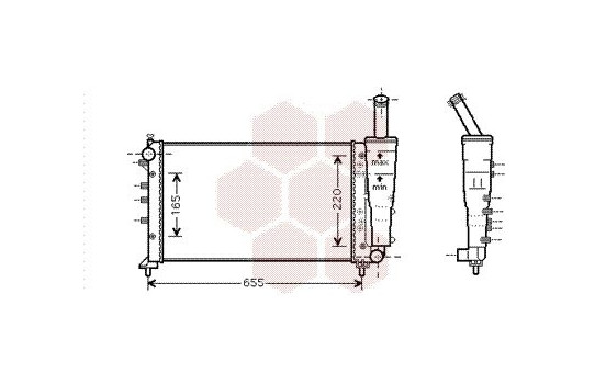 Radiator, engine cooling 17002299 International Radiators, Image 2
