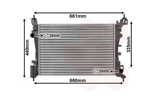 Radiator, engine cooling 17002318 International Radiators, Image 2