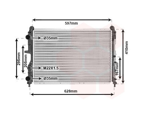 Radiator, engine cooling 17002322 International Radiators, Image 2