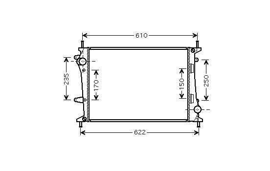 Radiator, engine cooling 17002329 International Radiators