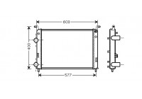 Radiator, engine cooling 17002336 International Radiators