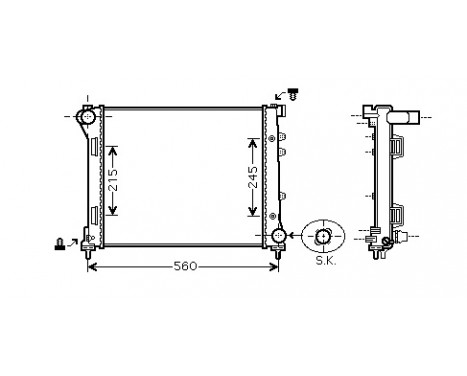 Radiator, engine cooling 17002346 International Radiators