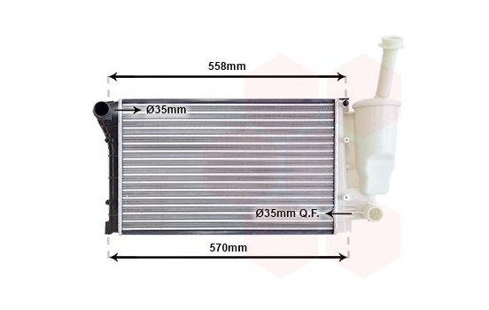 Radiator, engine cooling 17002368 International Radiators, Image 2