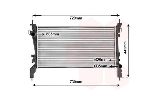 Radiator, engine cooling 17002380 International Radiators, Image 2