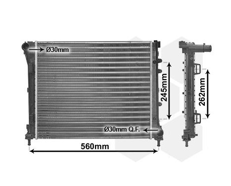 Radiator, engine cooling 17002387 International Radiators, Image 2