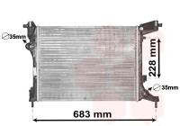 Radiator, engine cooling 17002413 International Radiators