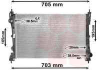 Radiator, engine cooling 17002449 International Radiators