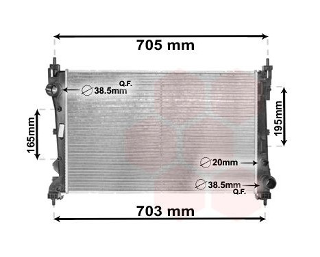 Radiator, engine cooling 17002449 International Radiators