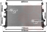 Radiator, engine cooling 17012703 International Radiators