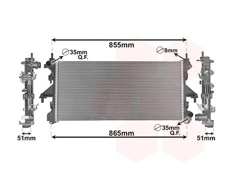 Radiator, engine cooling 17012704 International Radiators