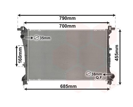 Radiator, engine cooling 17012706 International Radiators