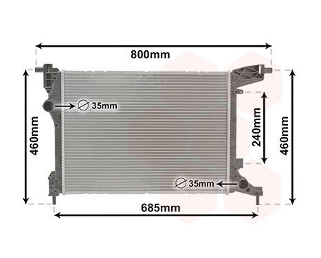 Radiator, engine cooling 17012707 International Radiators