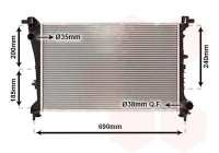 Radiator, engine cooling 17012709 International Radiators