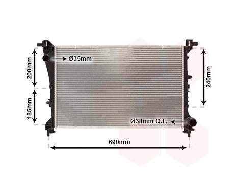 Radiator, engine cooling 17012709 International Radiators