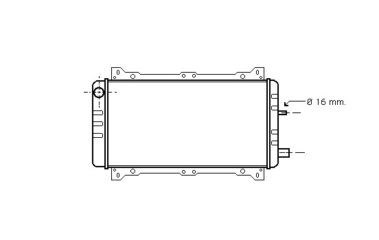 Radiator, engine cooling 18002047 International Radiators