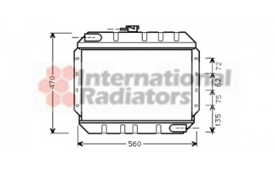 Radiator, engine cooling 18002065 International Radiators