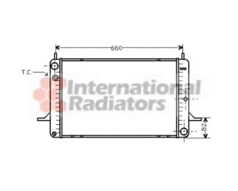 Radiator, engine cooling 18002070 International Radiators