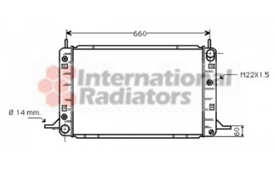 Radiator, engine cooling 18002113 International Radiators