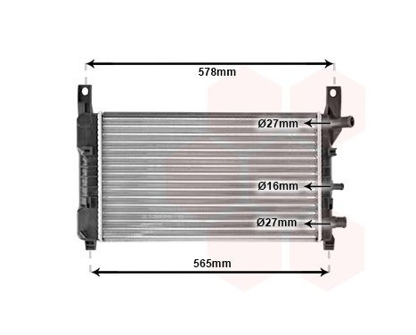 Radiator, engine cooling 18002117 International Radiators
