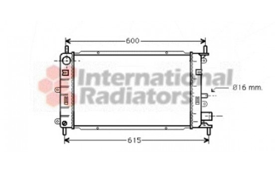 Radiator, engine cooling 18002150 International Radiators
